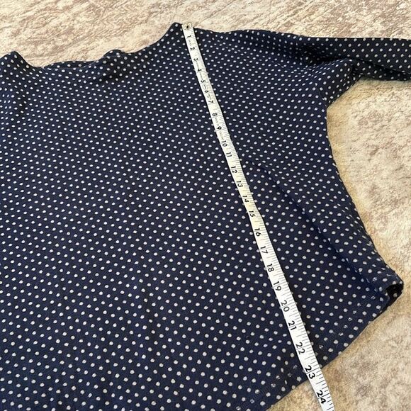 Boden Navy and White Polka Dot top size 12 - Picture 5 of 6